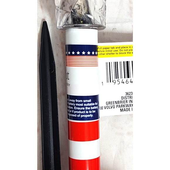 4 United States of America Red, White & Blue Patriotic Solar Stake Lights - Picture 7 of 16